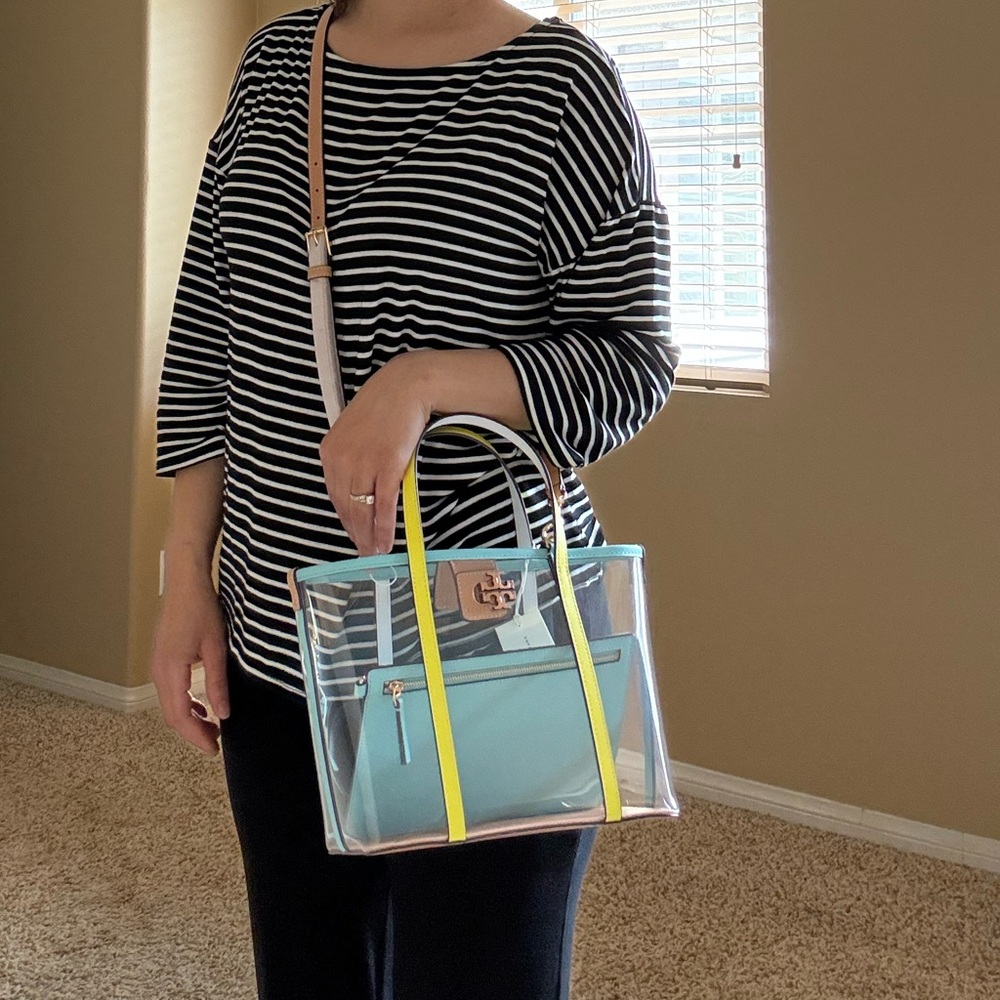 NWT , tory burch blake clear small tote bag - Picture 13 of 13